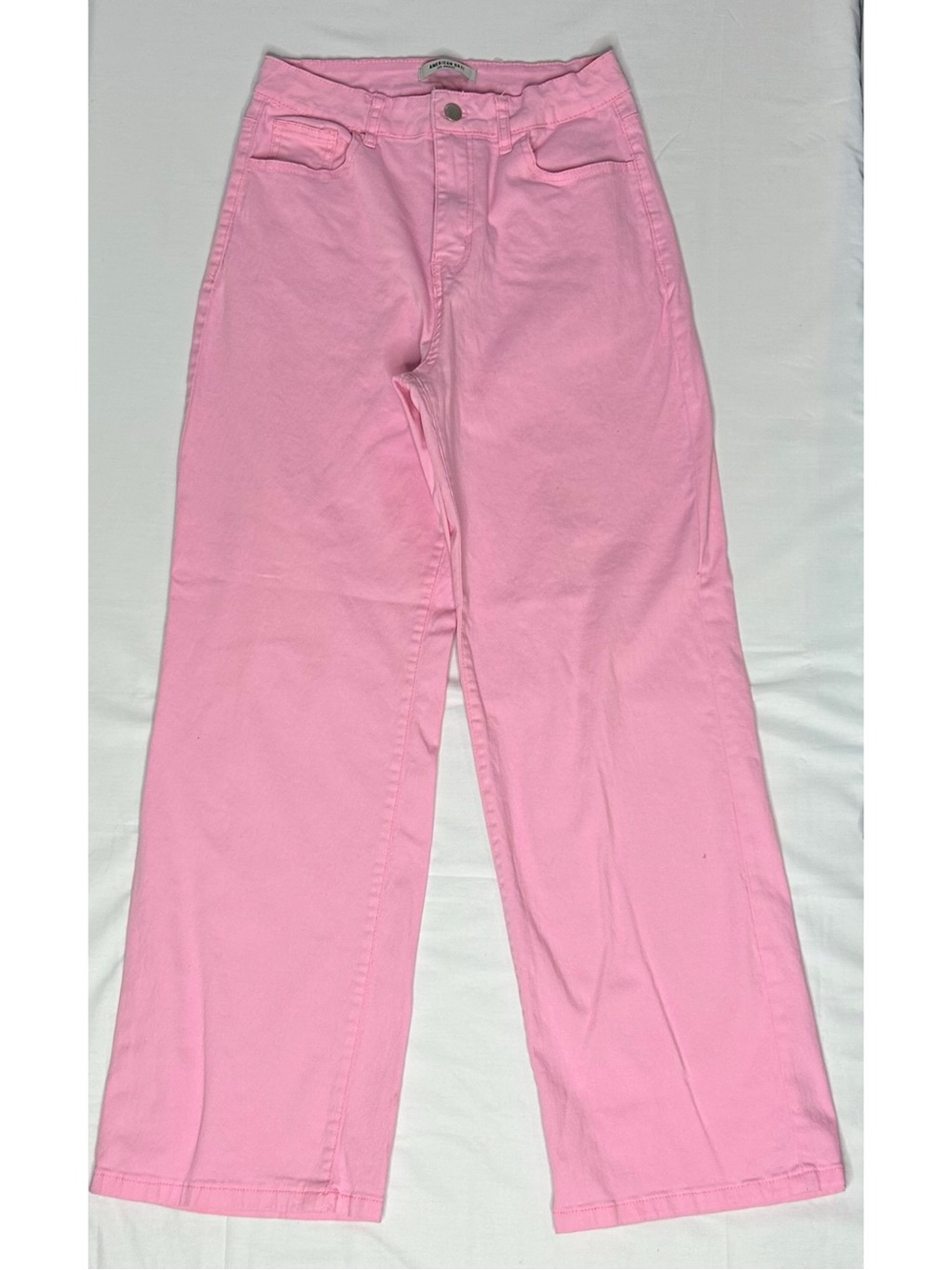 American Bazi Pink Straight-Leg Jeans